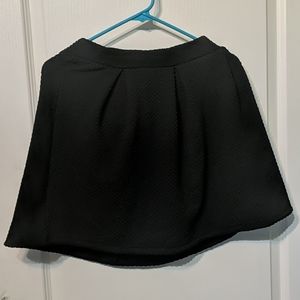 H&M Divided Black Pleated Skirt Polka Dots